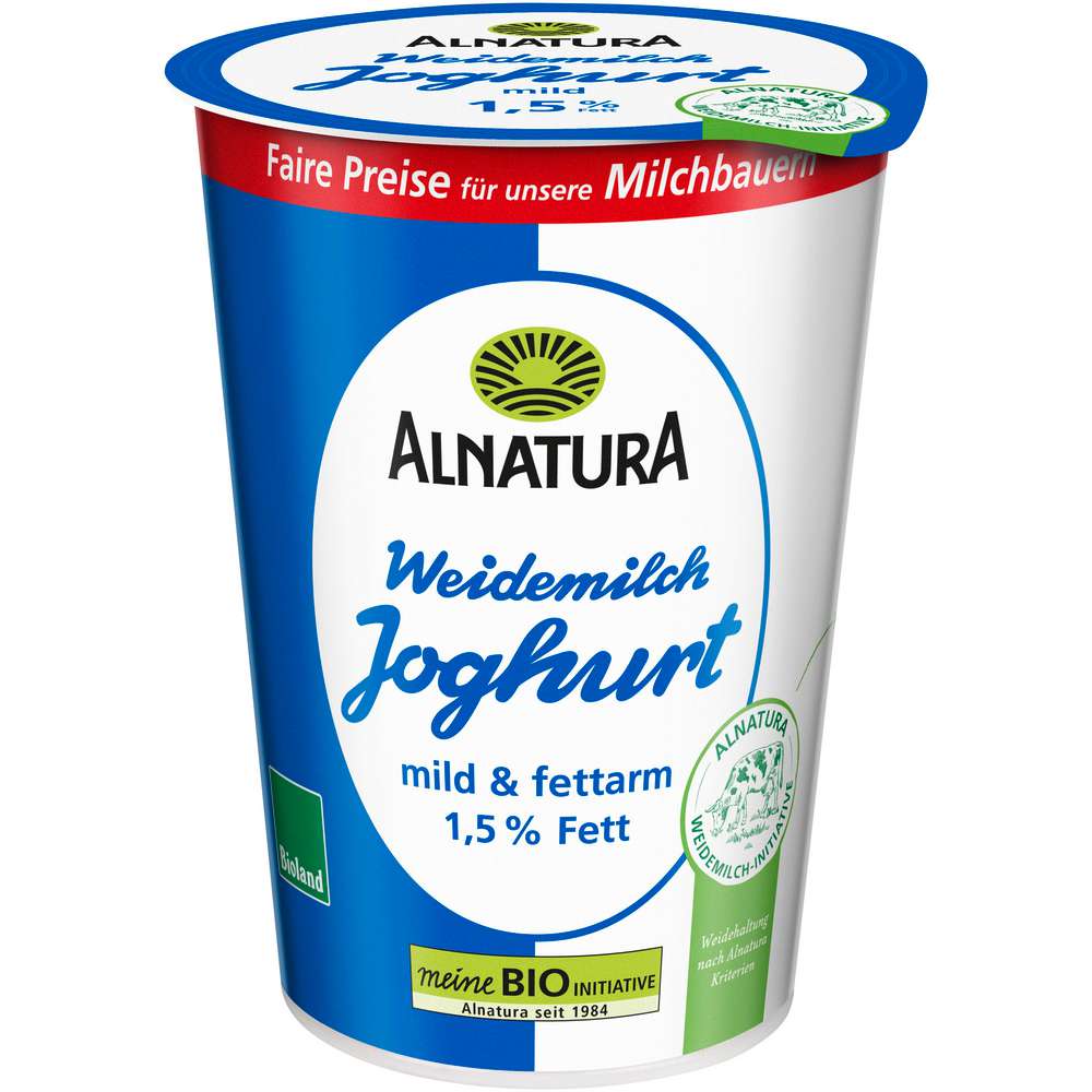 Produktabbildung Alnatura Bio Joghurt, 1,5% Fett