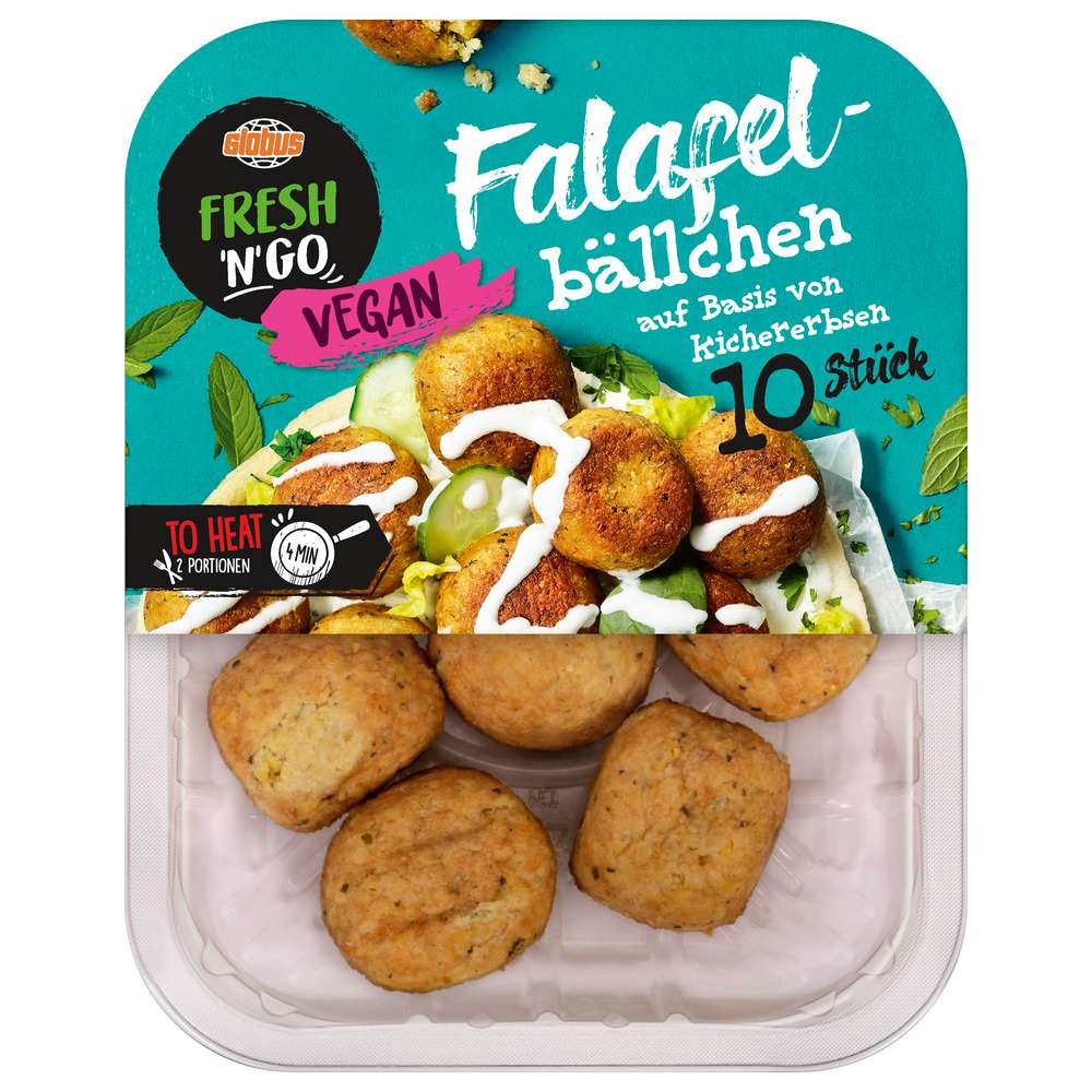 Produktabbildung GLOBUS FRESH 'N' GO Vegane Falafelbällchen