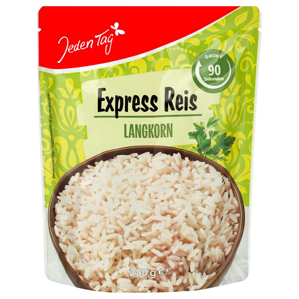 Produktabbildung Jeden Tag Express Reis Langkorn