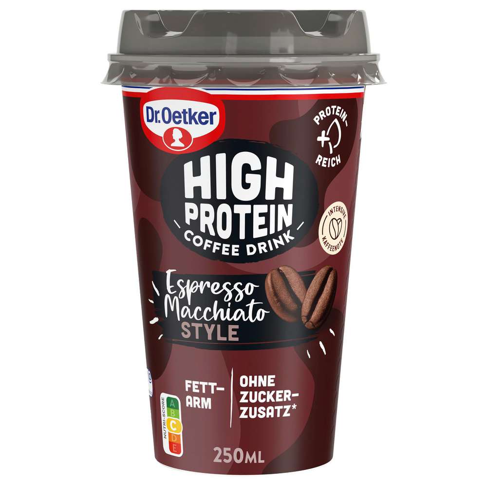 Produktabbildung Dr. Oetker Coffee High Protein, Espresso Macchiato Style