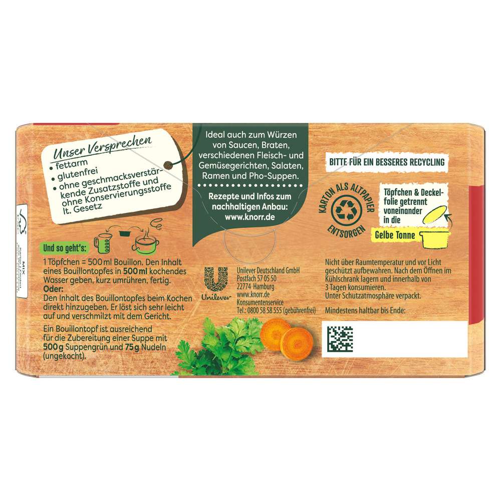 Produktabbildung Knorr Bouillon Pur, Rind