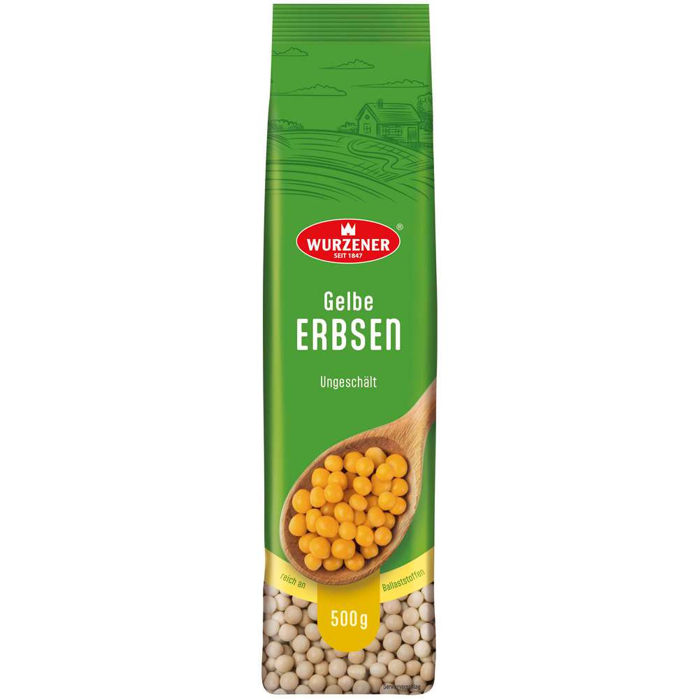 Produktabbildung Wurzener gelbe Erbsen, ungeschält