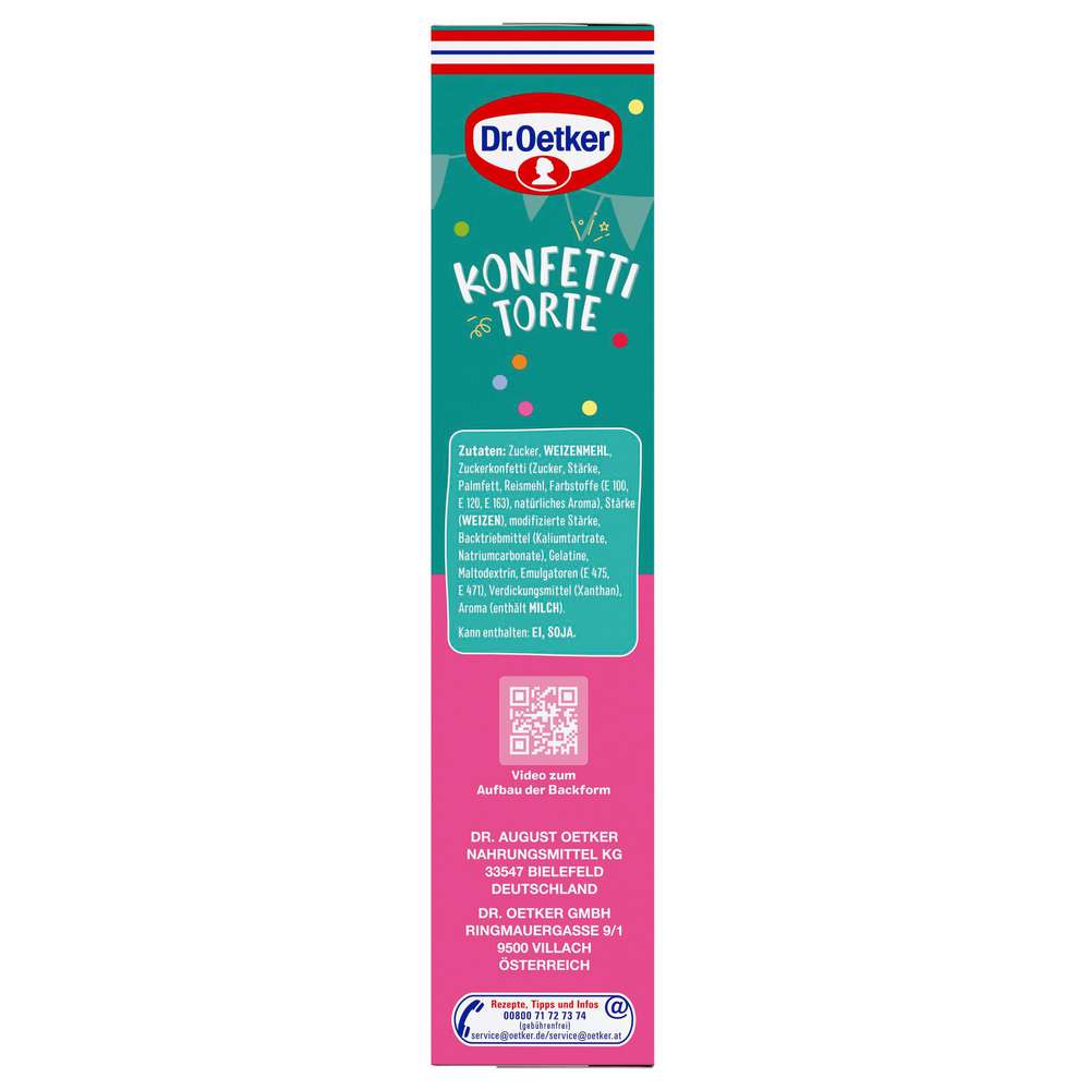 Produktabbildung Dr. Oetker Backmischung Konfetti Torte