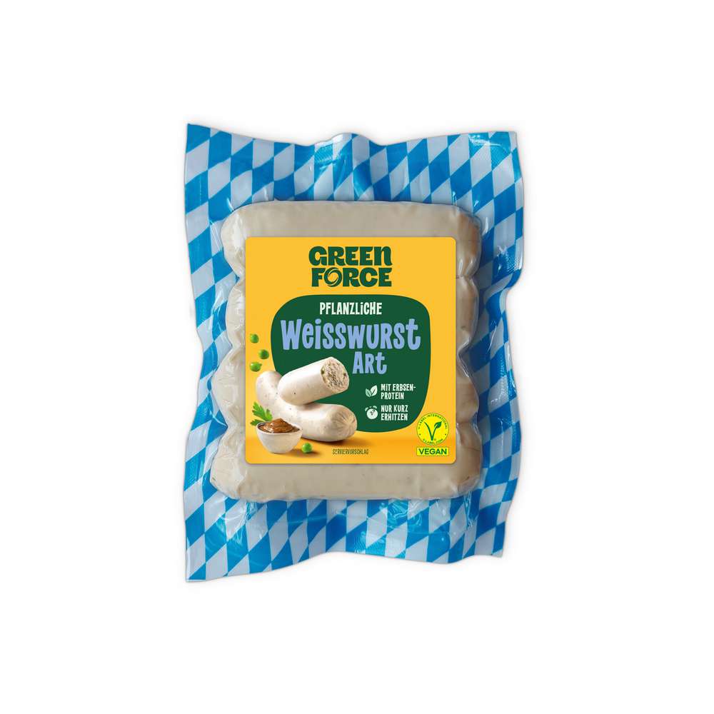 Produktabbildung GREENFORCE Vegane Weißwurst