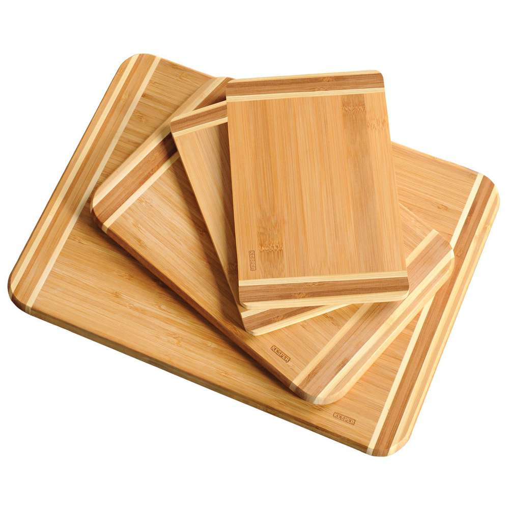 Produktabbildung Ligno Schneidebett-Set 4tlg Bambus