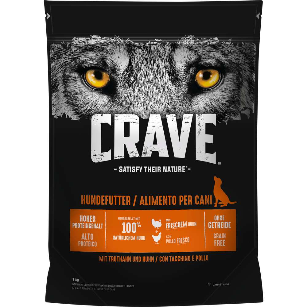 Produktabbildung Crave Katzen-Trockenfutter, Truthahn/Huhn
