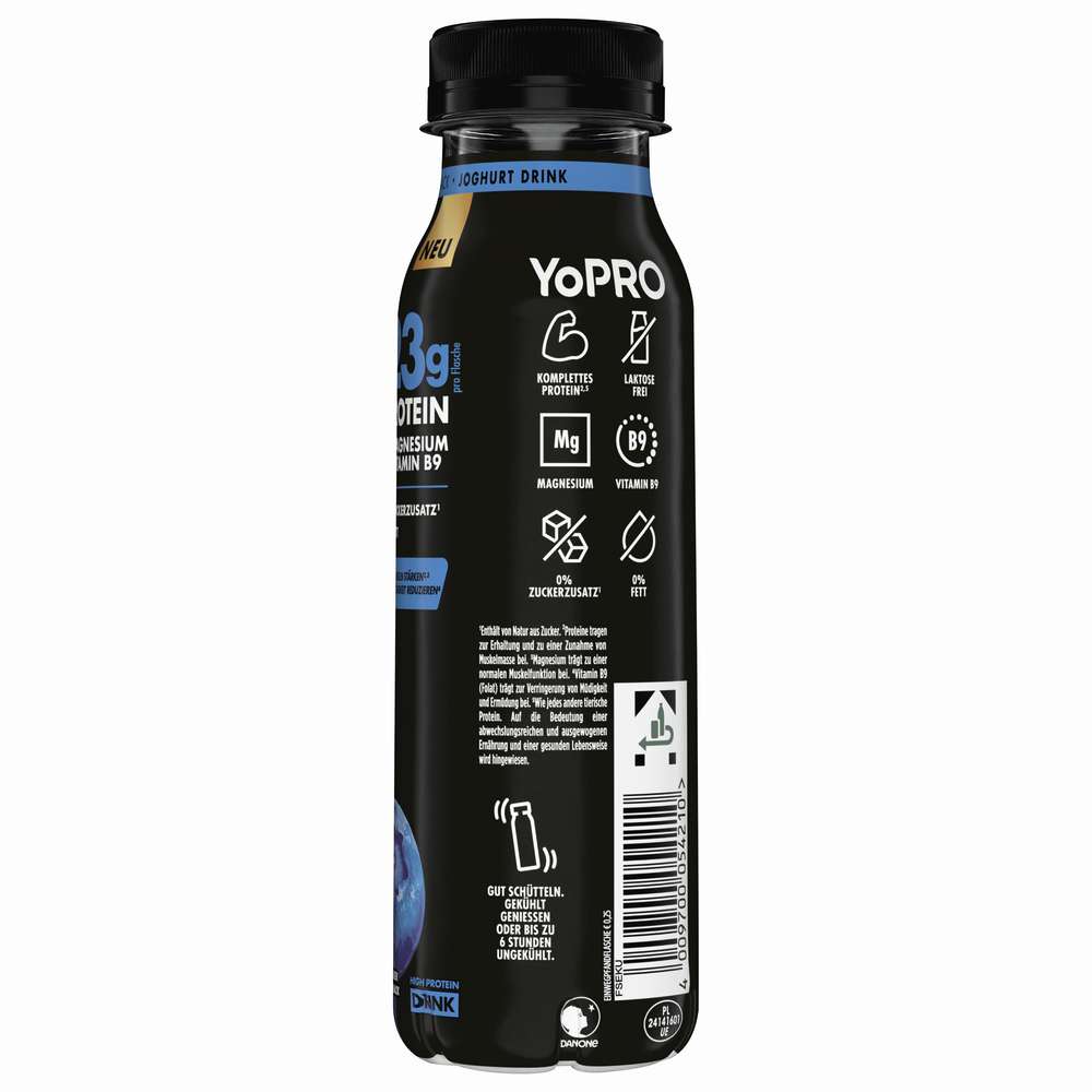 Produktabbildung Danone YoPRO Drink Blaubeere