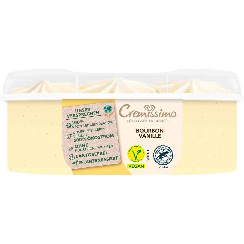 Produktabbildung Langnese Eis Cremissimo, Bourbon Vanille, vegan