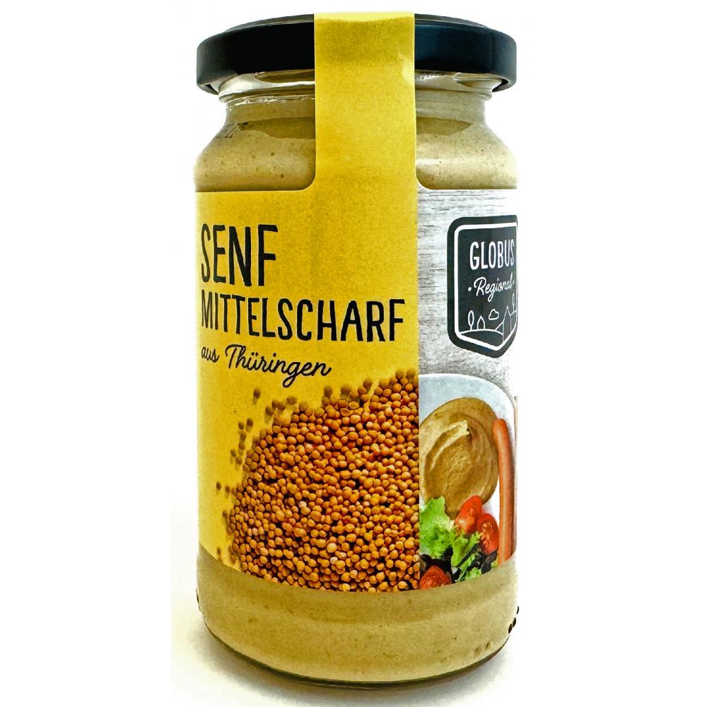 Produktabbildung keine Marke Globus Regional Senf mittelscharf, 200 ml