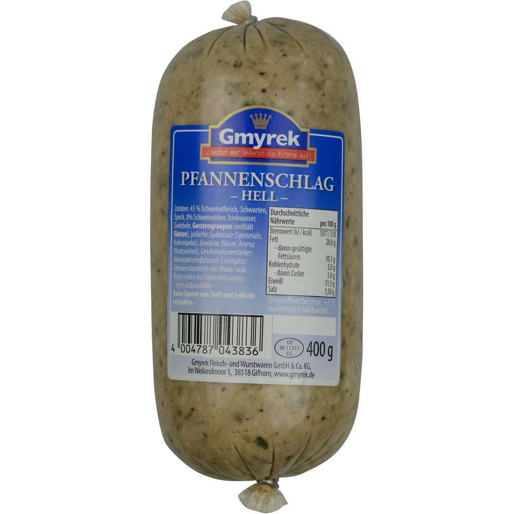 Produktabbildung Gmyrek Pfannenschlag hell