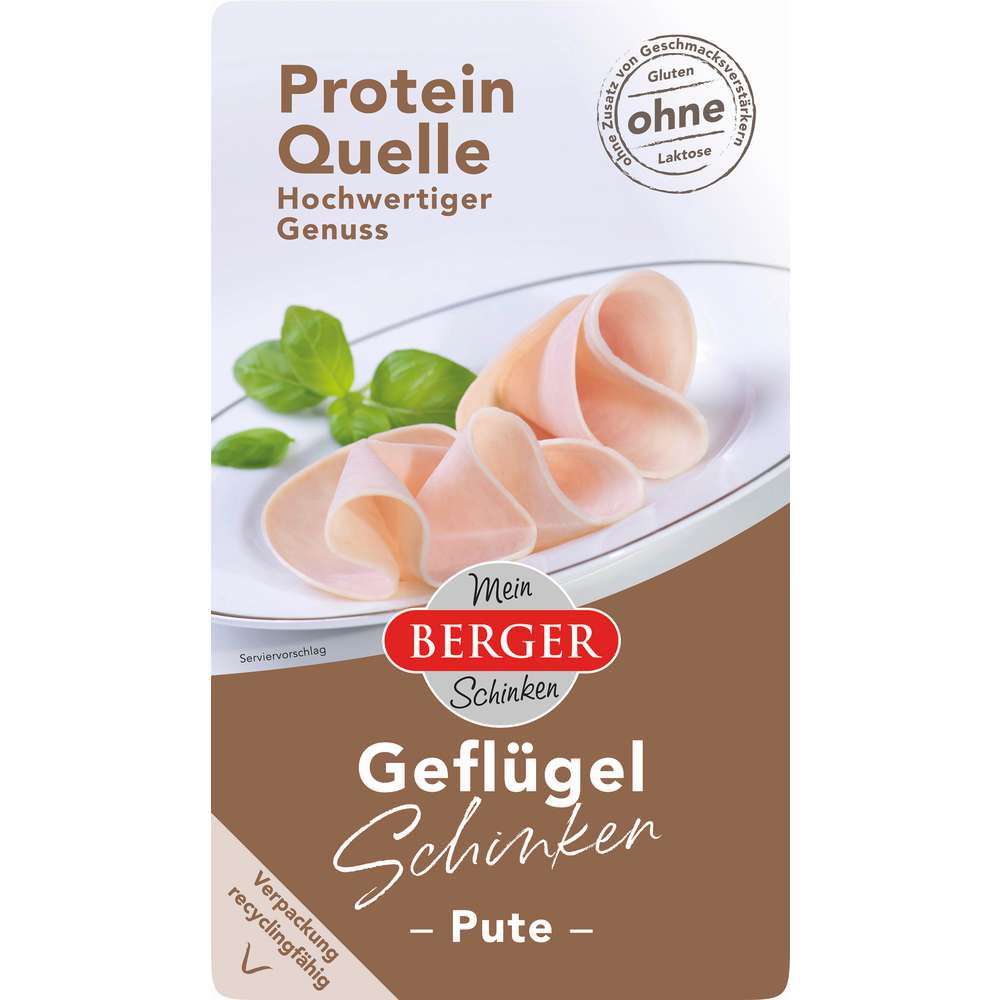 Produktabbildung Berger Geflügelschinken-Pute