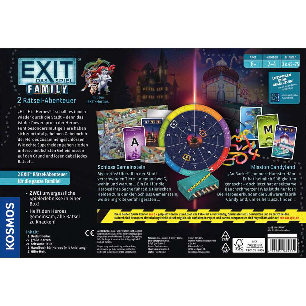 Produktabbildung Kosmos EXIT - Das Spiel Family Mission Candyland
