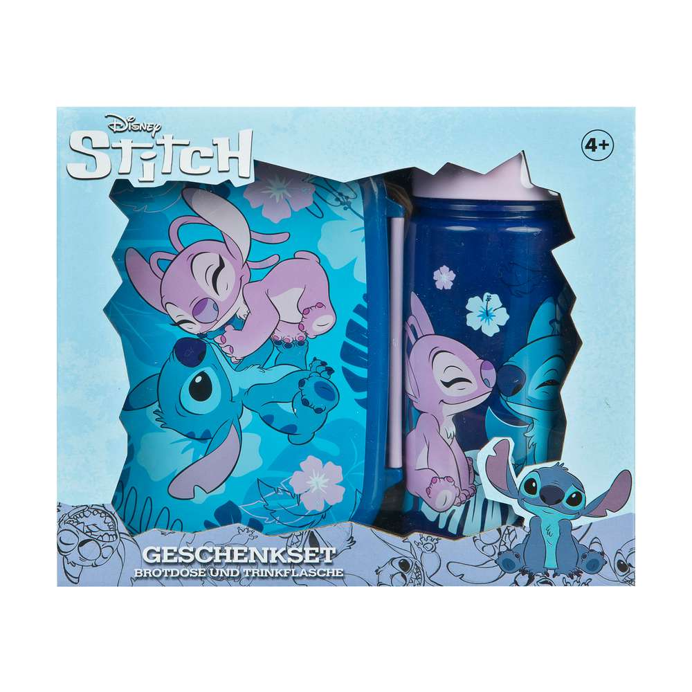 Produktabbildung Disney Set Brotzeitdose & Trinkflasche Stitch