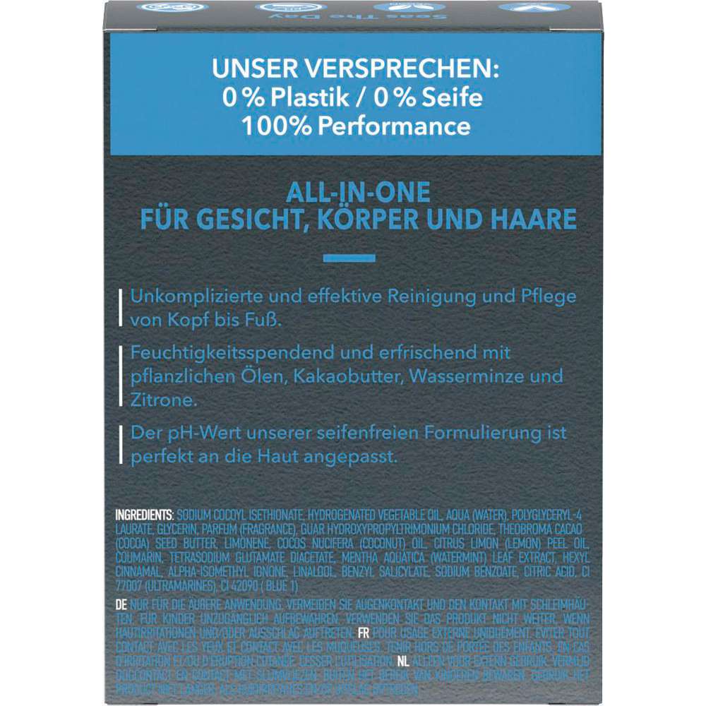 Produktabbildung Foamie 3in1 Feste Duschpflege, Wasserminze & Zitrone
