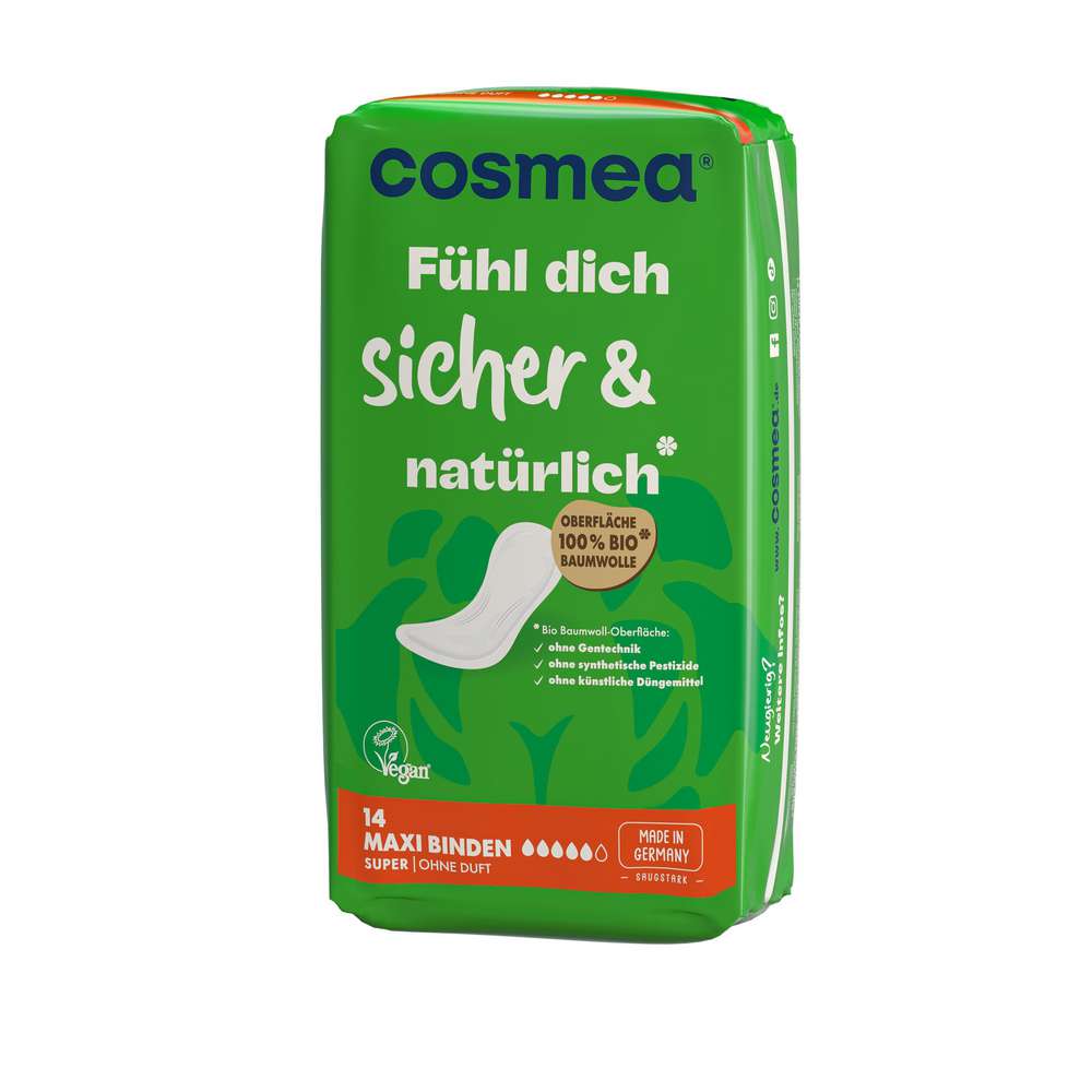 Produktabbildung Cosmea Bio Maxi Binden Super ohne Duft