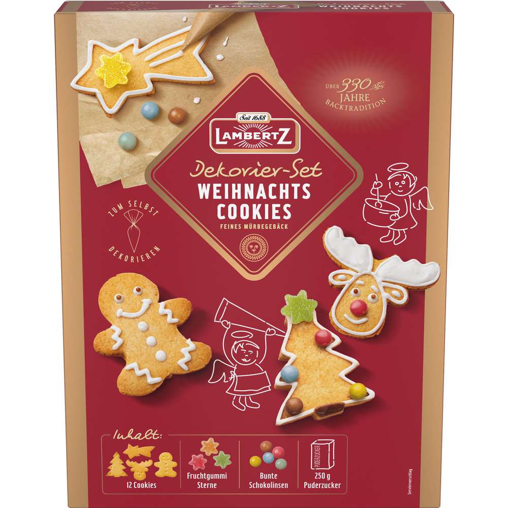 Produktabbildung Lambertz Weihnachts-Cookies, Dekorier-Set