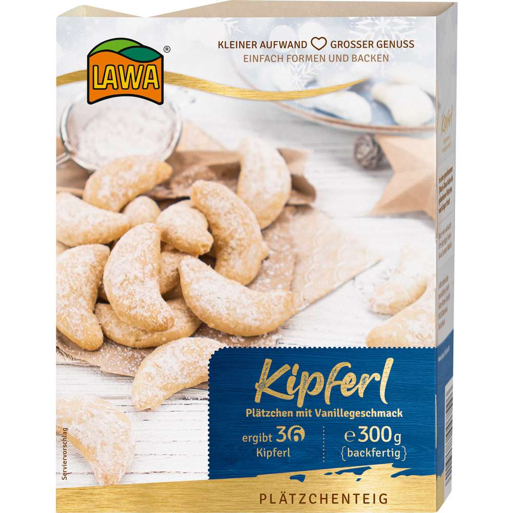 Produktabbildung Lawa Plätzchenteig, Vanille-Kipferl