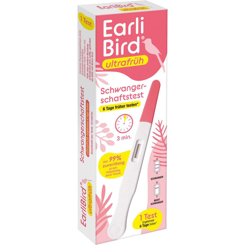 Produktabbildung earlybird Schwangerschaftstest Ultrafrüh