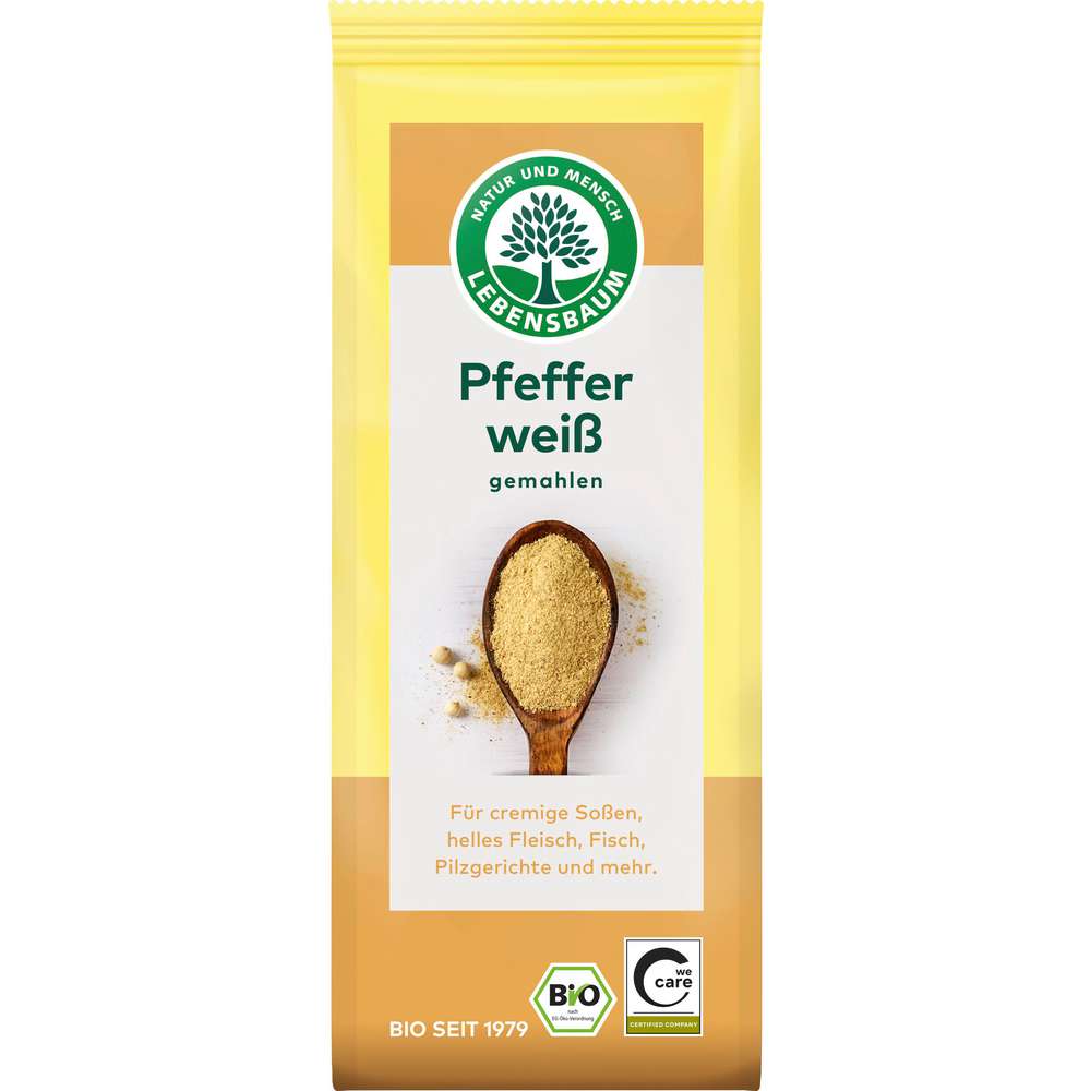 Produktabbildung Lebensbaum Bio Pfeffer weiß, gemahlen