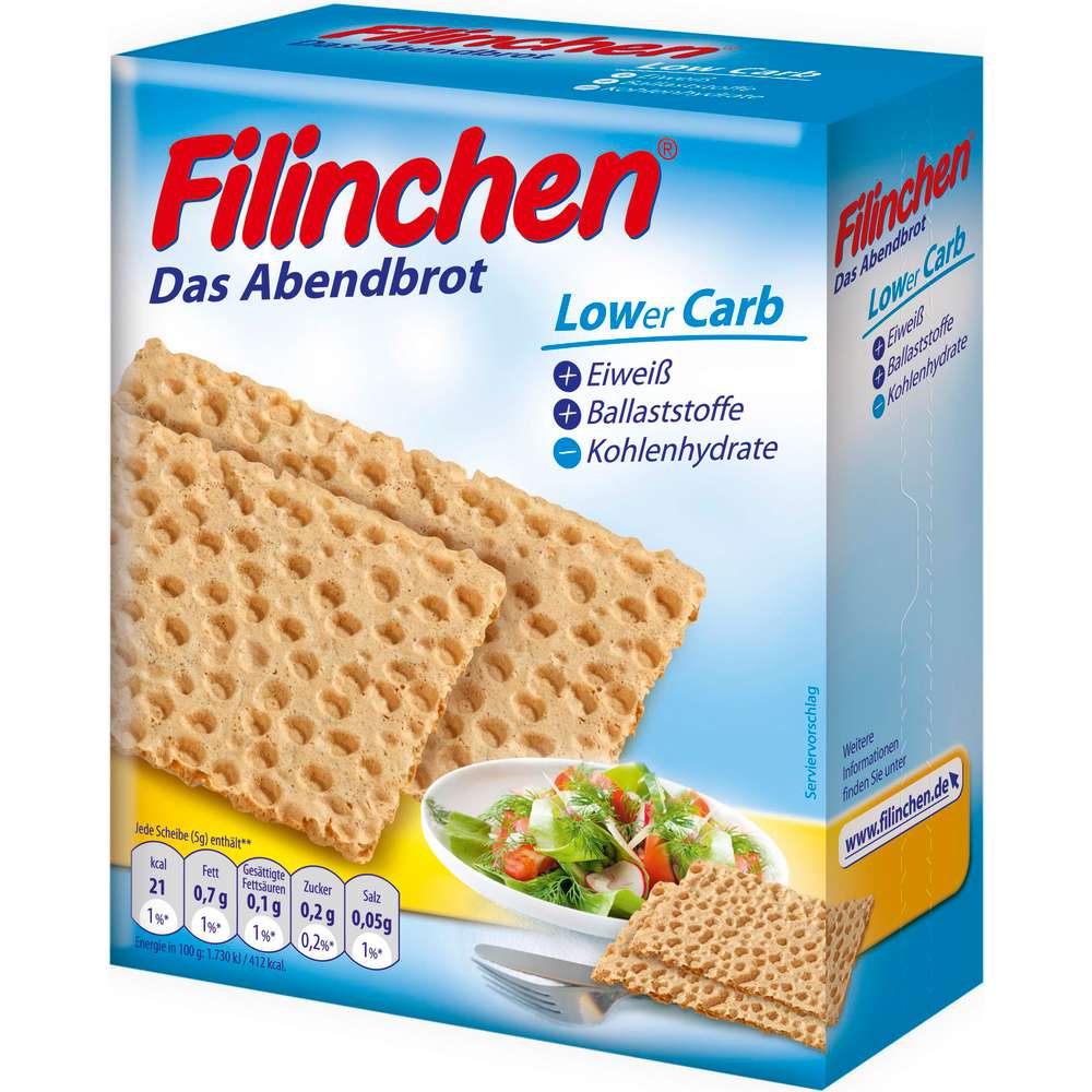 Produktabbildung Filinchen Knäckebrot Abendbrot low carb