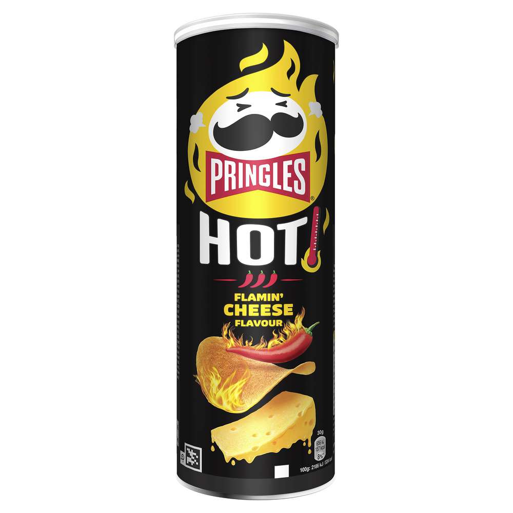 Produktabbildung Pringles Chips, Hot Flamin' Cheese 