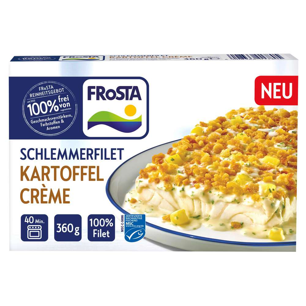 Produktabbildung Frosta Schlemmerfilet Kartoffel-Crème, tiefgekühlt