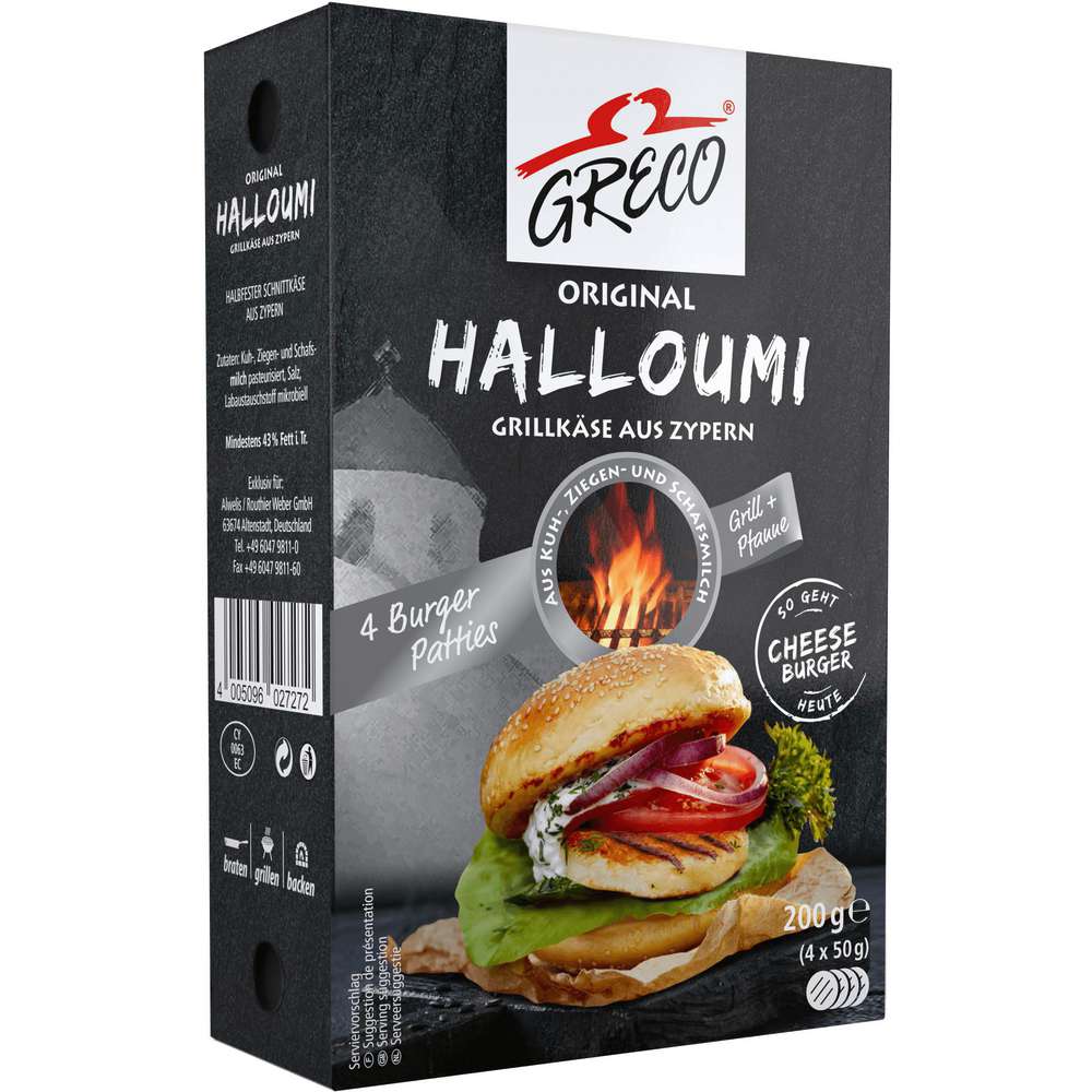 Produktabbildung Greco Halloumi, Burger Patties