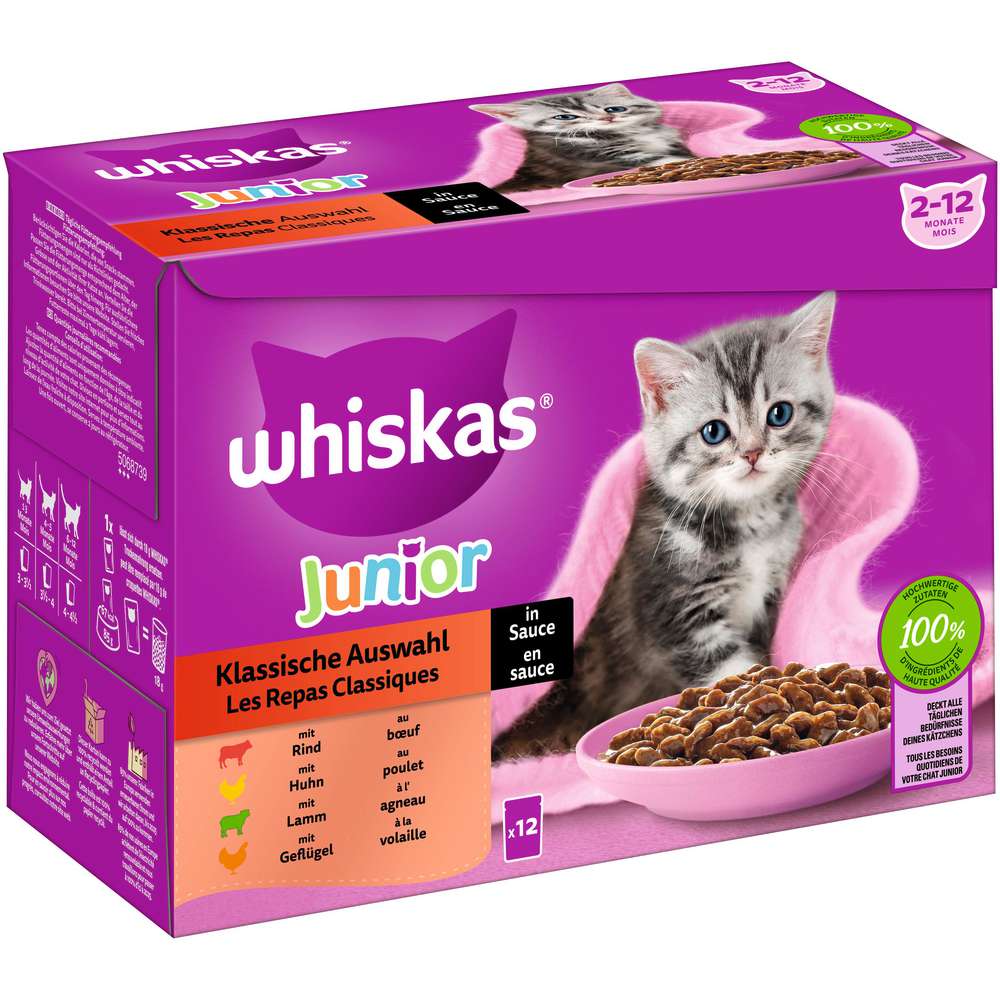 Produktabbildung Whiskas Katzen-Nassfutter Kitten, Klassische Auswahl
