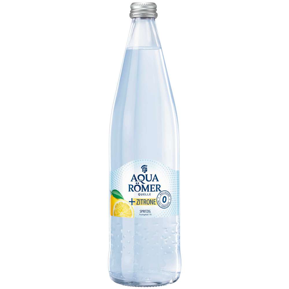 Produktabbildung Aqua Römer Mineralwasser mit Zitronengeschmack, spritzig