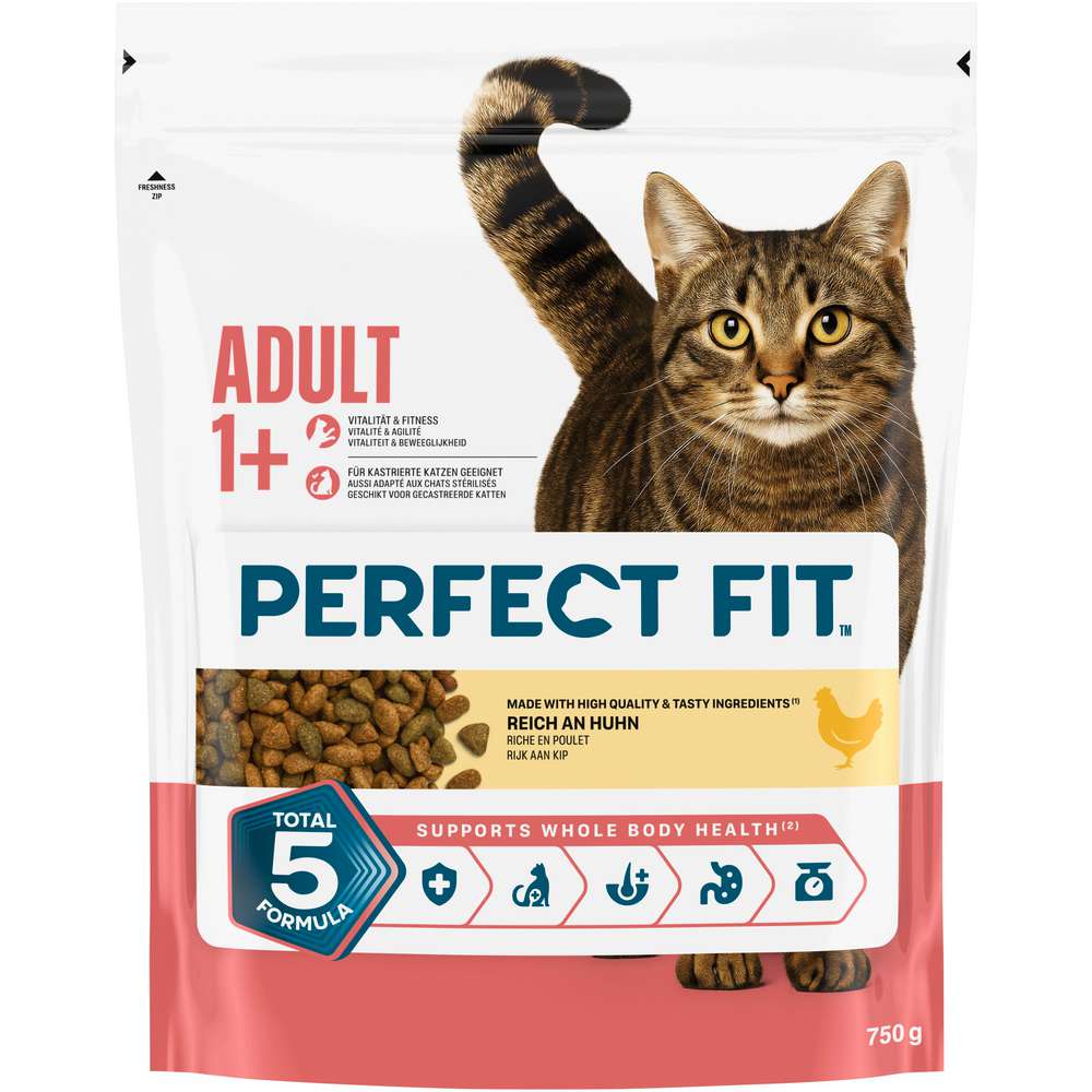 Produktabbildung Perfect Fit Katzen-Trockenfutter, Adult, Huhn