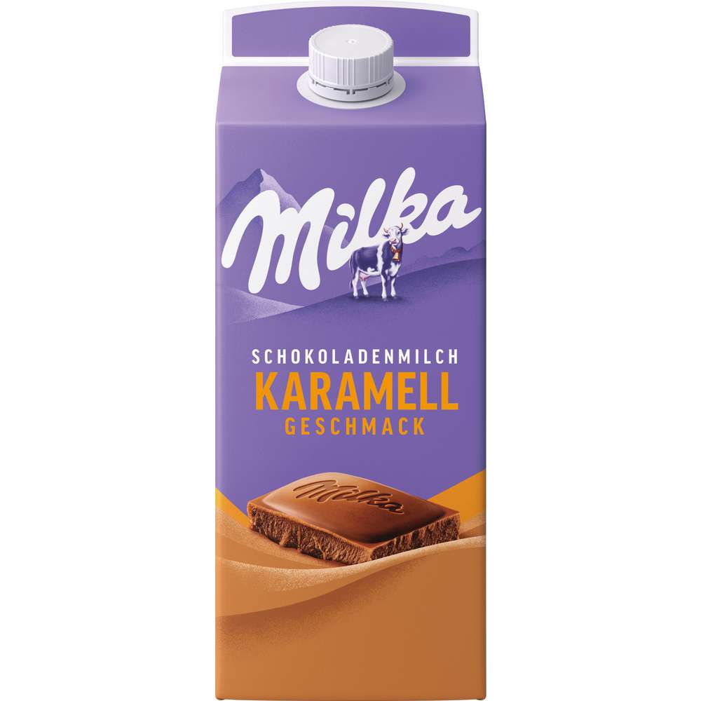 Produktabbildung Milka Schokoladenmilch Karamell Geschmack