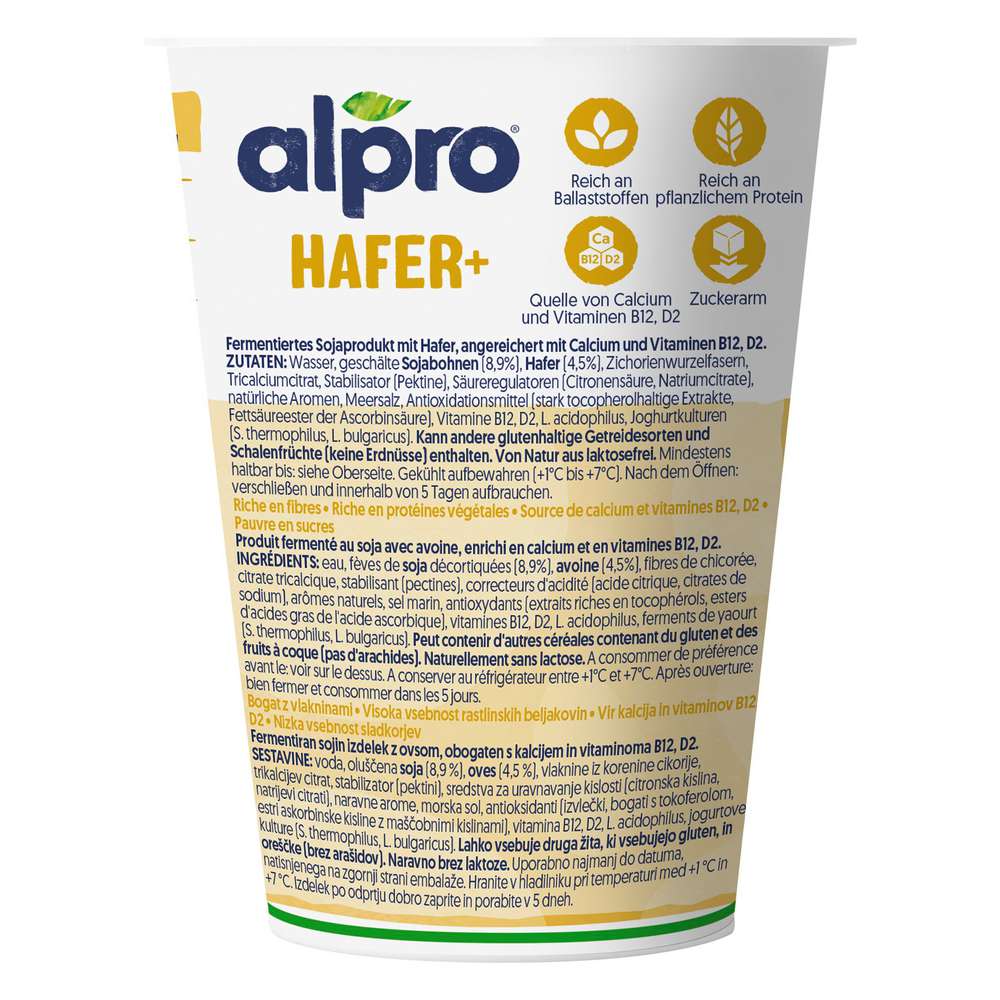 Produktabbildung Alpro Soja-Joghurtalternative Hafer+, Natur
