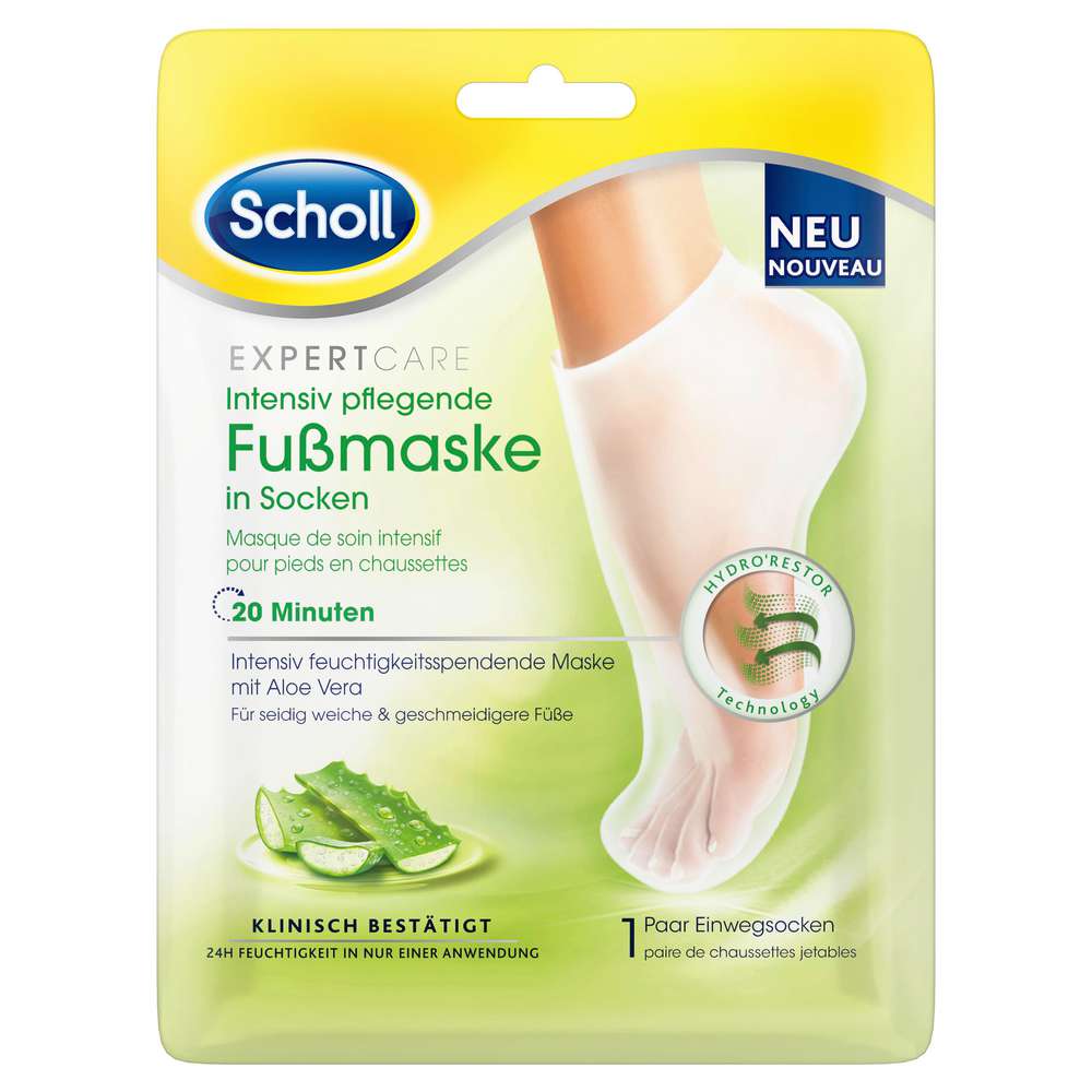 Produktabbildung Scholl Fußmaske, intensiv pflegend, mit Aloe Vera