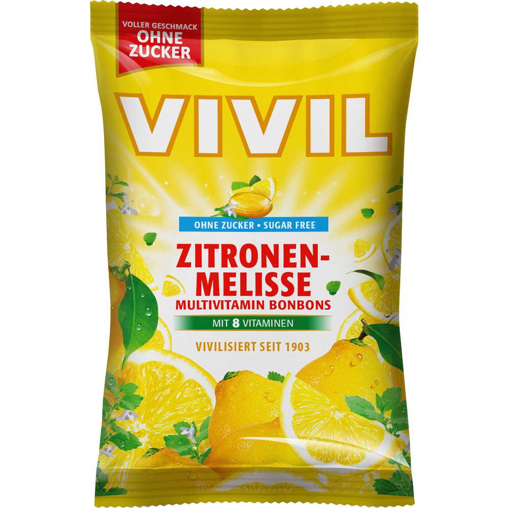 Produktabbildung Vivil Multivitamin Bonbons, Zitronen-Melisse, ohne Zucker