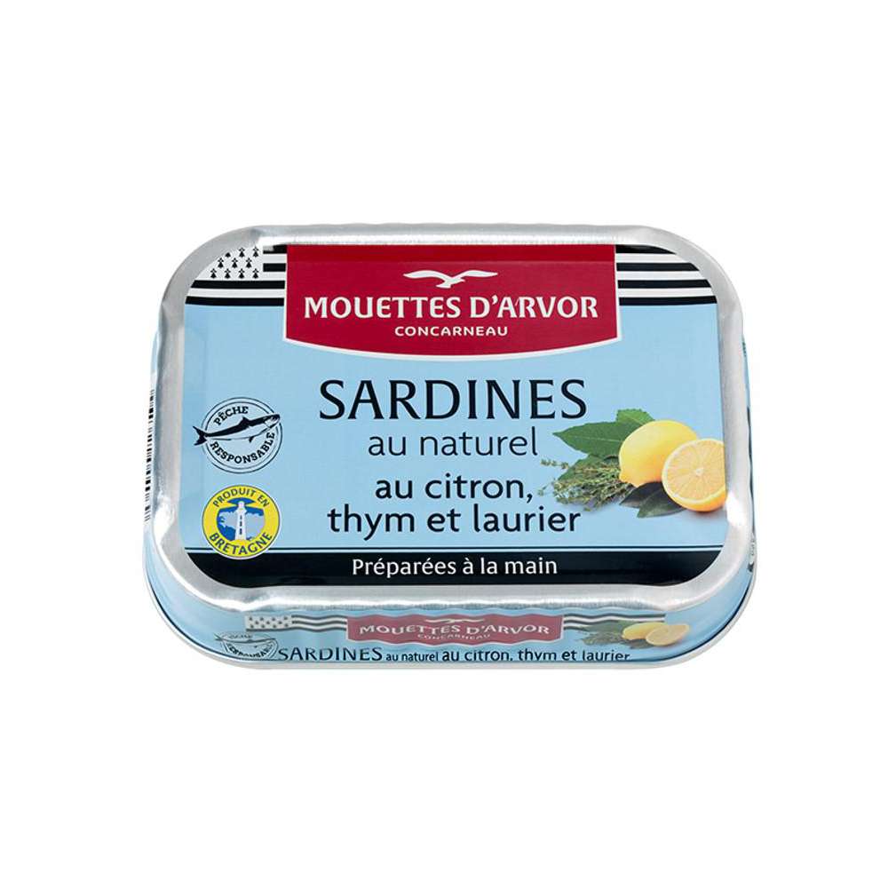 Produktabbildung MOUETTES D'ARVOR Sardinen mit Zitrone