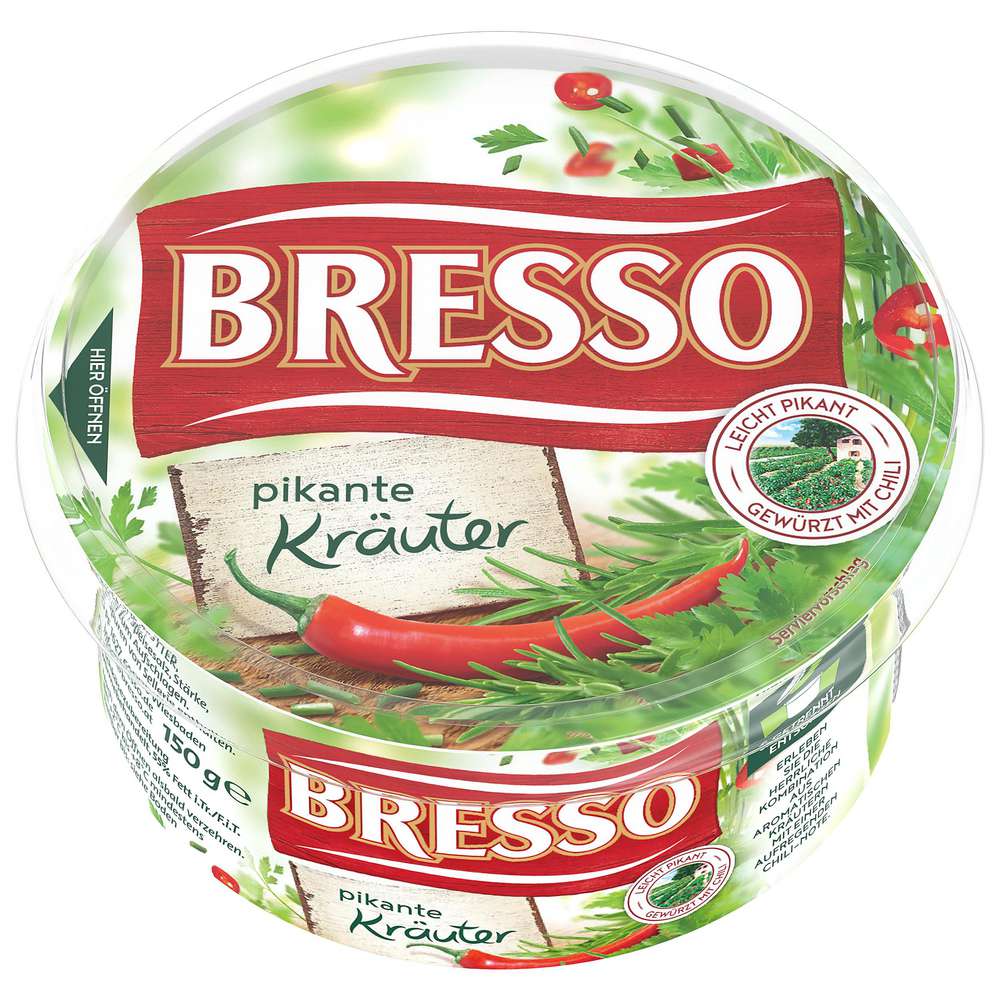 Produktabbildung Bresso Frischkäse, Pikante Kräuter