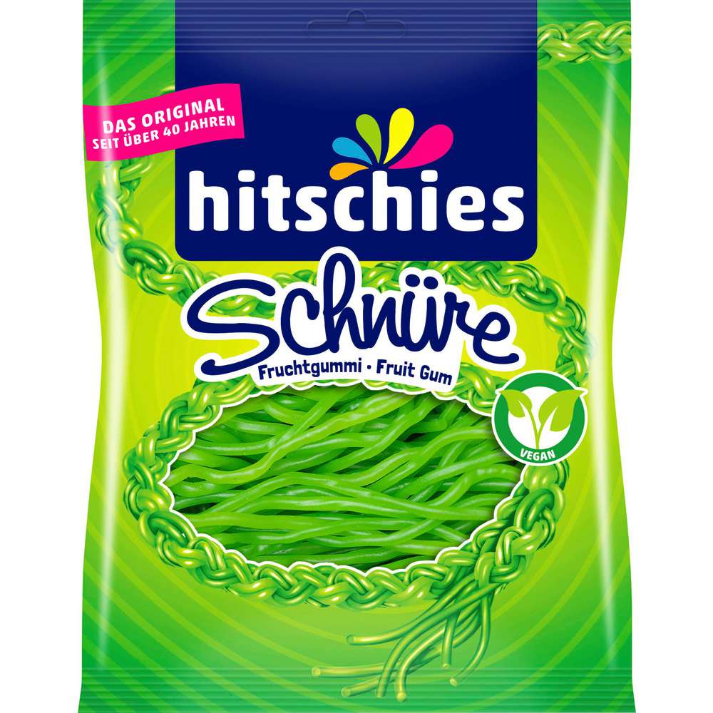 Produktabbildung Hitschler Fruchtgummi-Schnüre, Apfel