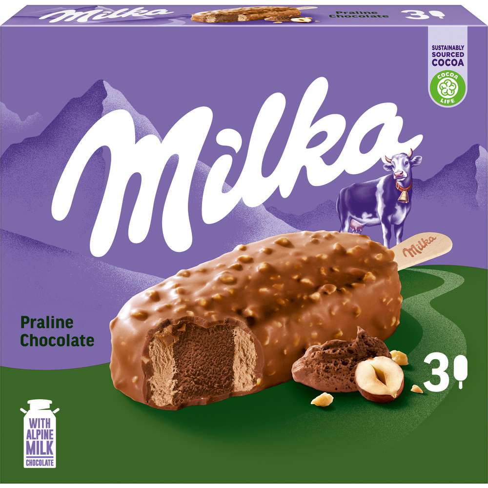 Produktabbildung Milka Steil-Eis, Praline Chocolate