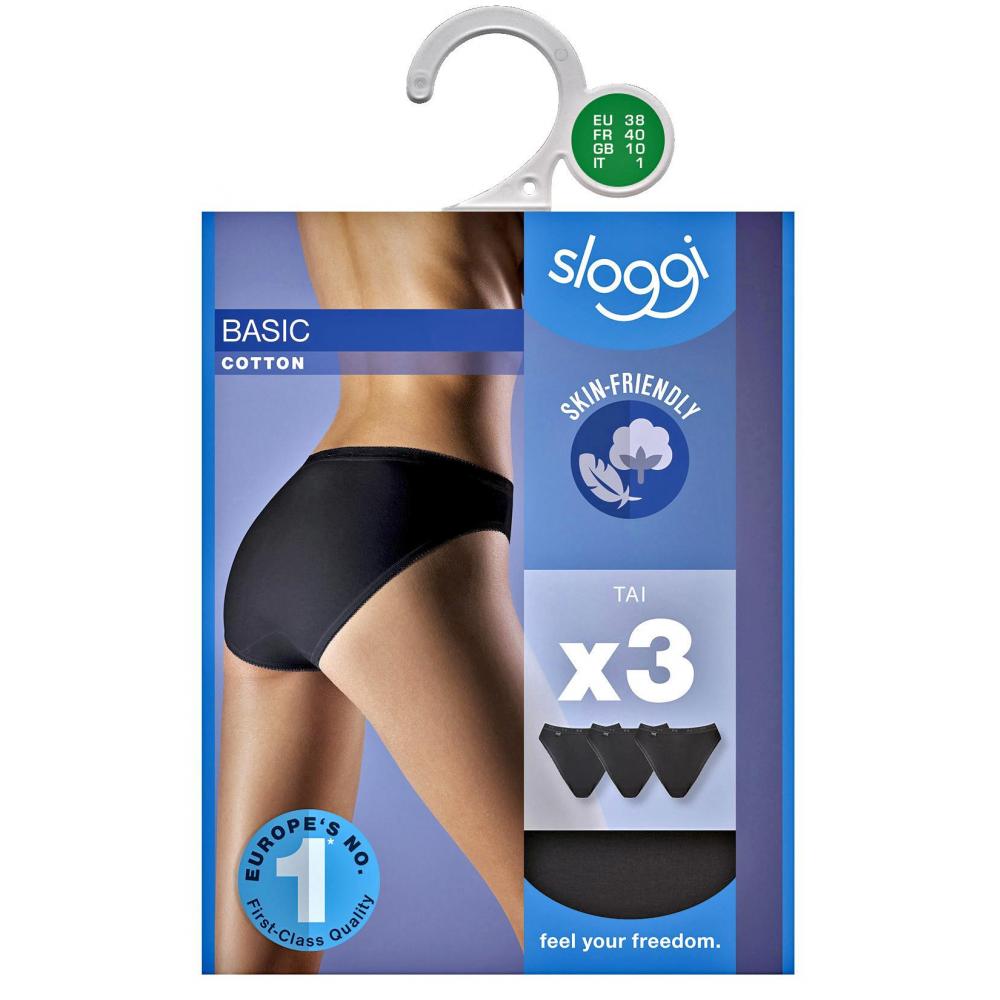 Produktabbildung keine Marke Damen-Midi- oder -Maxi-Slips, je 3er-Pack