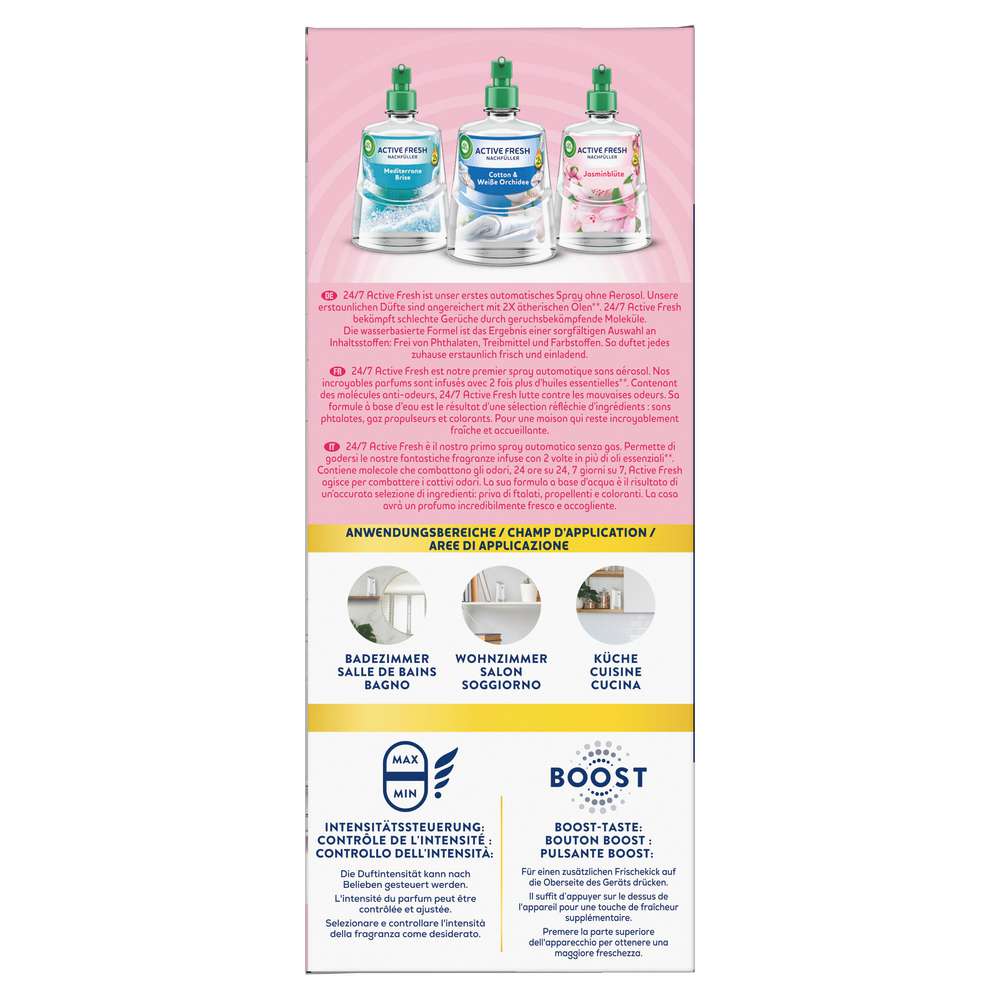 Produktabbildung Air Wick Duftspray 24/7 Active Fresh Starter-Set, Jasminblüte