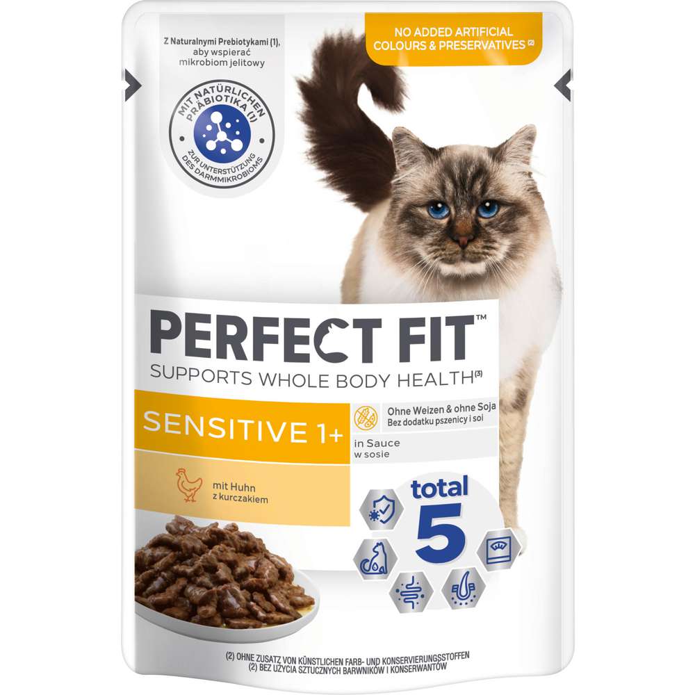 Produktabbildung Perfect Fit Katzen-Nassfutter Sensitive, Huhn
