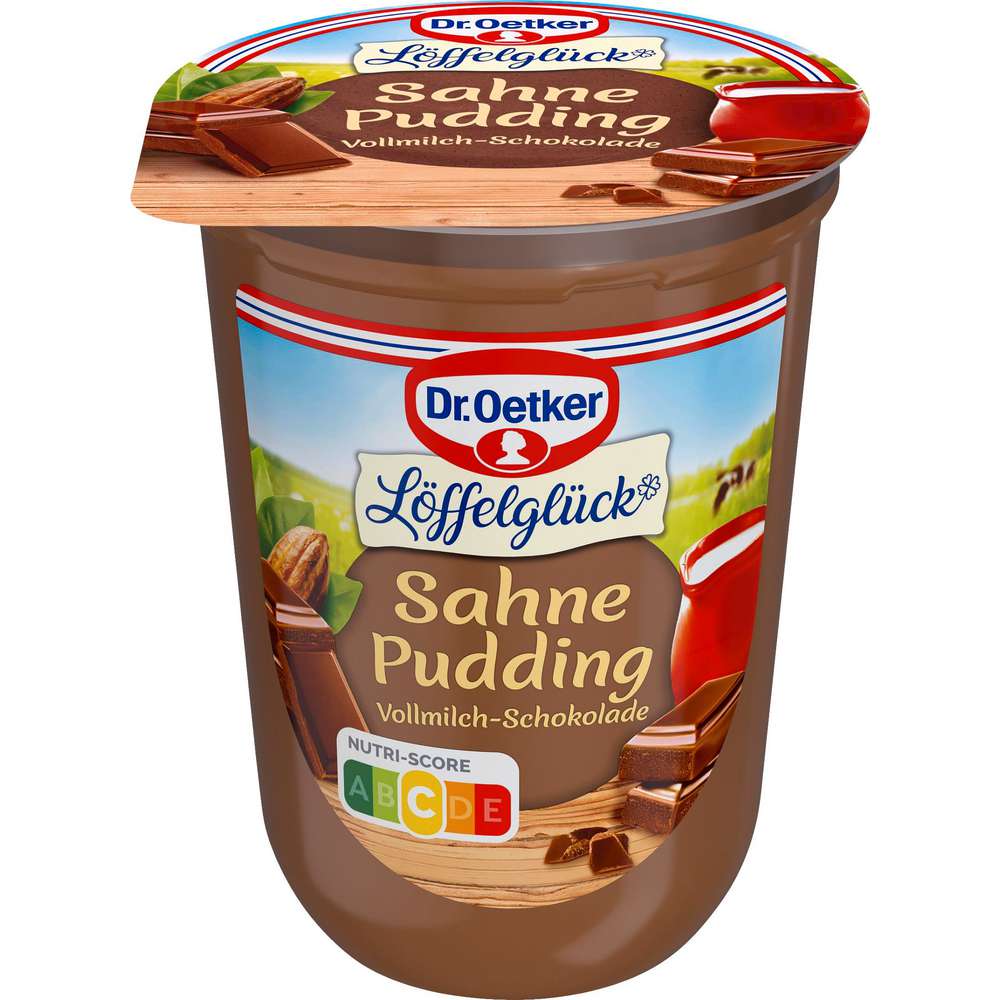 Produktabbildung Dr. Oetker Sahne Pudding Löffelglück, Vollmilch Schokolade