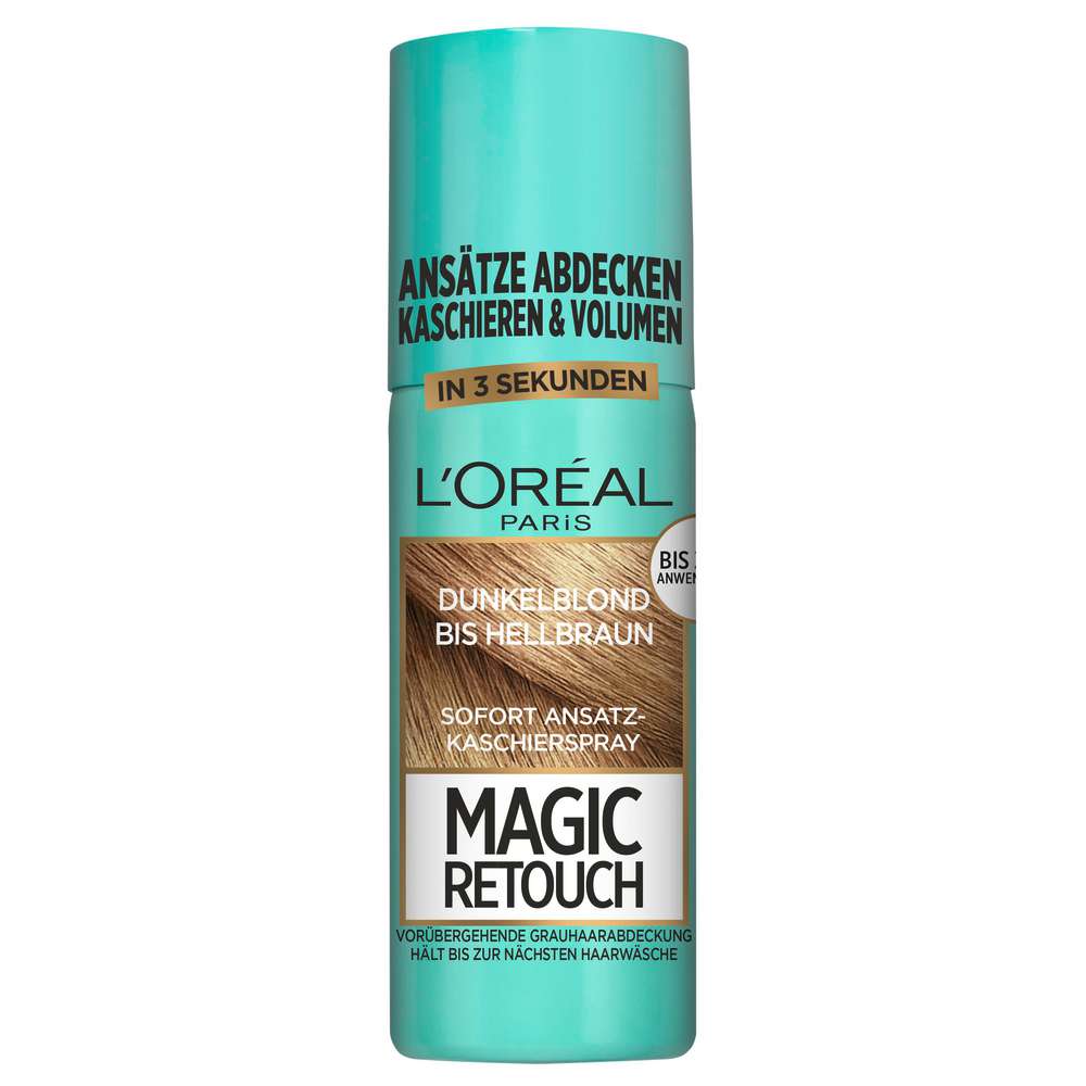 Produktabbildung L'Oreal Paris Ansatzspray Magic Retouch, 4 Dunkelblond-Hellbraun