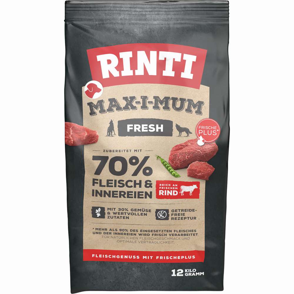 Produktabbildung Rinti Hunde-Trockenfutter Max-i-mum, Rind
