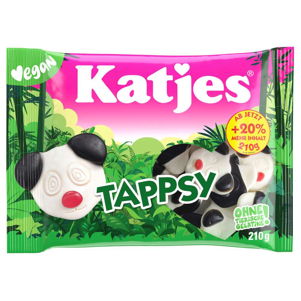 Produktabbildung Katjes Fruchtgummi Tappsy, vegan