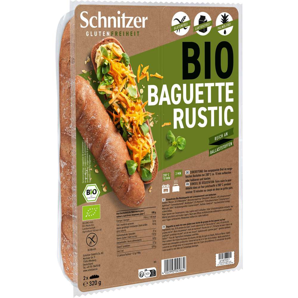 Produktabbildung Schnitzer Bio Baguette, Rustic