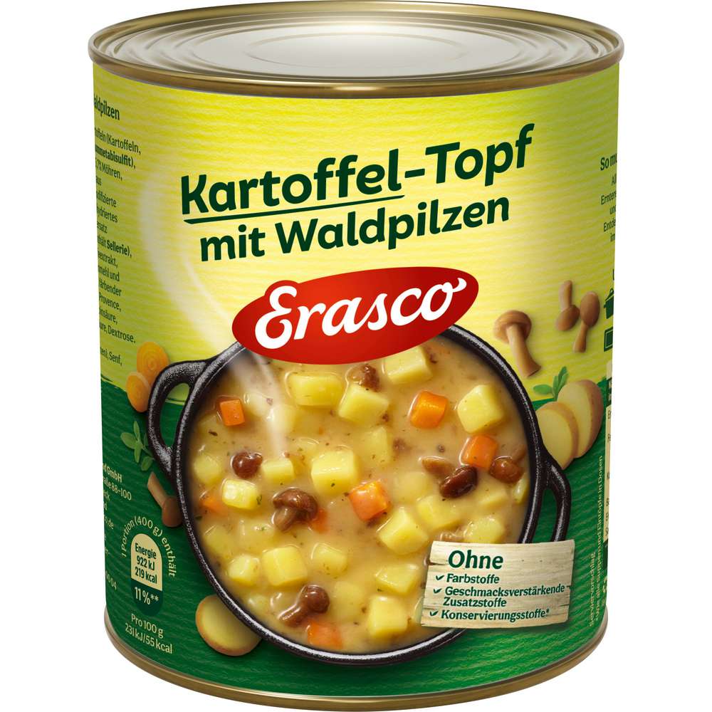 Produktabbildung Erasco Kartoffeltopf mit Waldpilzen