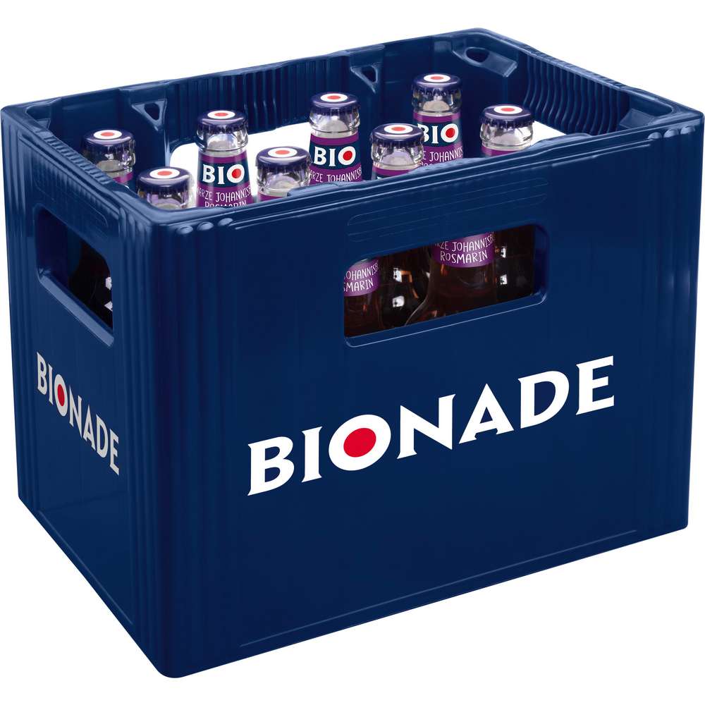 Produktabbildung Bionade Limonade Schwarze Johannisbeere-Rosmarin (12x 0,330 Liter)