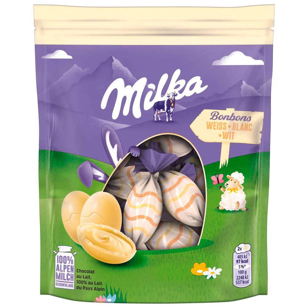 Produktabbildung Milka Schokobonbons weiß