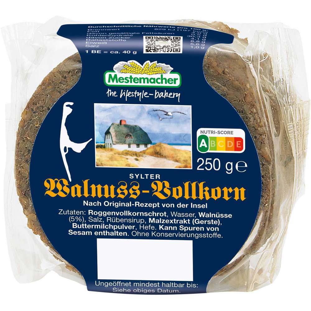 Produktabbildung Mestemacher Walnuss-Vollkornbrot